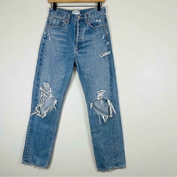 AGOLDE the 90s loose mid rise jeans size 25 - Picture 6 of 11